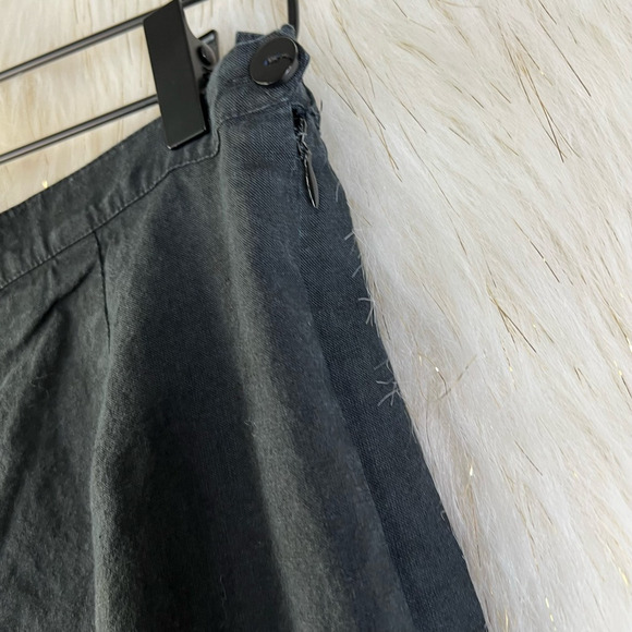 Anne Carson Womens Straight Leg Pants Black Floral High Rise Embroidered 10 - Picture 10 of 12